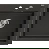 Mexen Elix granitový drez s jednou komorou 600 x 500 mm, čierno/zlatý metalik, sifón chróm - 6525601005-75