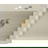 Mexen Elix granitový drez 1-komorový 600 x 500 mm, béžový, sifón zlatý - 6525601005-69-G