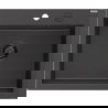 Mexen Elix žulový kuchynský drez s 1 komorou 600 x 500 mm, čierny škvrnitý, čierny sifón - 6525601005-76-B