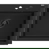 Mexen Elix žulový drez 1-komorový 600 x 500 mm, čierny, sifón čierny - 6525601005-77-B