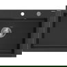 Mexen Elix žulový jednokomorový drez 700 x 500 mm, čierny/strieborný metalický, sifón chróm - 6526701005-73