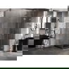 Mexen Lunar-F L skladacia sprchová kabína pravá 80 x 80 cm, priehľadná, brúsená meď - 836L-080-080-65-00-P