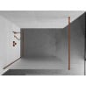 Mexen Kioto sprchová stena Walk-in 130 x 200 cm, matné sklo 8 mm, ružové zlato - 800-130-101-60-30