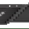 Mexen Elix jednokomorový granitový drez 700 x 500 mm, čierny bodkovaný, sifón chróm - 6526701005-76