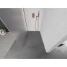 Mexen Kioto sprchová stena Walk-in 130 x 200 cm, matné sklo 8 mm, ružové zlato - 800-130-101-60-30