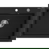 Mexen Elix granitový drez 1-komorový 700 x 500 mm, čierny, sifón chróm - 6526701005-77