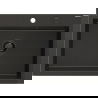 Mexen Elix žulový drez s jednou komorou 700 x 500 mm, čierny/zlatý metalický, čierny sifón - 6526701005-75-B