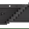 Mexen Elix granitový drez 1-komorový 700 x 500 mm, čierny bodkovaný, čierny sifón - 6526701005-76-B