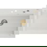 Mexen Elix granitový kuchynský drez 1-komorový 800 x 500 mm, biely, zlatý sifón - 6527801005-20-G