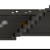 Mexen Elix žulový kuchynský drez 1-komorový 800 x 500 mm, čierny/zlatý metalik, sifón zlatý - 6527801005-75-G