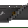 Mexen Elix granitový drez s 1 komorou 800 x 500 mm, čierny škvrnitý, zlatý sifón - 6527801005-76-G