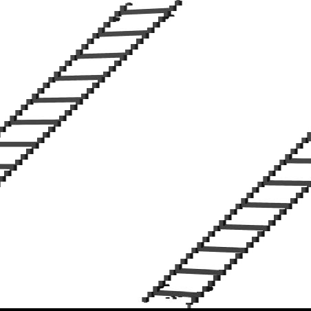 Mexen Bolt kúpeľňový radiátor 1800 x 400 mm, 406 W, čierny - W126-1800-400-00-70