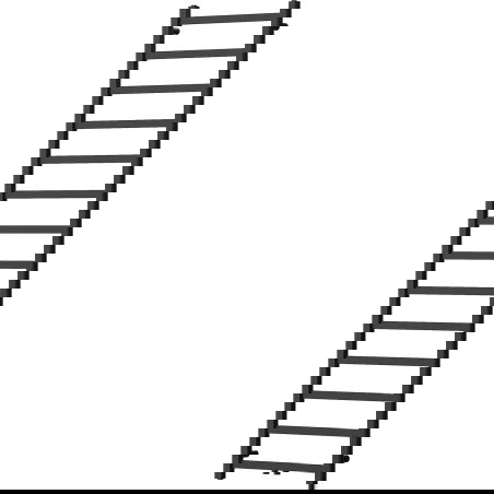 Mexen Bolt kúpeľňový radiátor 1800 x 500 mm, 460 W, čierny - W126-1800-500-00-70