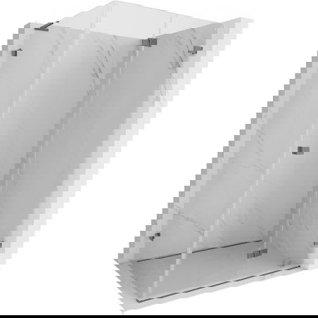 Mexen Lunar-F L skladací sprchový kút pravý 95 x 80 cm, transparentný, gun metal - 836L-095-080-95-00-P