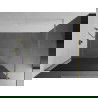 Mexen Kioto sprchová stena 140 x 200 cm, grafitová čierna 8 mm, zlatá - 800-140-101-50-40