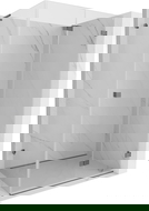 Mexen Lunar-F L sprchová kabína skladacia pravá 100 x 90 cm, transparentná, gun metal - 836L-100-090-95-00-P