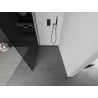 Mexen Kioto sprchová stena Walk-in 130 x 200 cm, grafitová 8 mm, čierna - 800-130-101-70-40