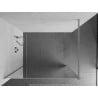 Mexen Kioto sprchová stena Walk-in 140 x 200 cm, zrkadlo 8 mm, chróm - 800-140-101-01-50