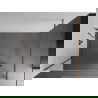 Mexen Kioto sprchová stena 140 x 200 cm, zrkadlo 8 mm, zlatoružová - 800-140-101-60-50