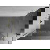 Mexen Kioto sprchová stena 80 x 200 cm, transparentnéné/biely vzor 8 mm, zlatá - 800-080-101-50-85