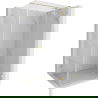 Mexen Lunar T sprchový kút s vyklápacími pravými dverami 125 x 80 cm, priehľadný, zlatý kartáčovaný - 834T-125-080-55-00-P