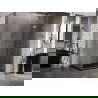 Mexen Lunar T sprchový kút s vyklápacími pravými dverami 125 x 80 cm, priehľadný, zlatý kartáčovaný - 834T-125-080-55-00-P