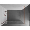 Mexen Kioto sprchová stena Walk-in 110 x 200 cm, biely vzor 8 mm, ružové zlato - 800-110-101-60-85