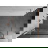 Mexen Kioto sprchová stena 120 x 200 cm, transparentnéné/biely vzor 8 mm, zlatoružová - 800-120-101-60-85