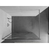 Mexen Kioto sprchová stena Walk-in 70 x 200 cm, biela vlna 8 mm, chrómová - 800-070-101-01-97