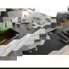 Mexen Elix jednodrezový žulový drez 600 x 500 mm, čierny, zlatý sifón - 6525601005-77-G