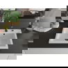Mexen Elix granitový kuchynský drez s jednou komorou 600 x 500 mm, biely, čierna sifón - 6525601005-20-B