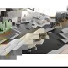 Mexen Elix kuchynský drez z 1 komor z granitu 600 x 500 mm, béžový, sifón čierny- 6525601005-69-B