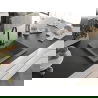 Mexen Elix žulový drez s jednou komorou 600 x 500 mm, sivý, čierny sifón - 6525601005-71-B