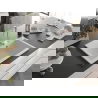 Mexen Elix granitový kuchynský drez 1-komorový 700 x 500 mm, biely, sifón chróm - 6526701005-20