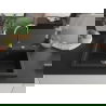 Mexen Elix granitový drez 1-komorový 700 x 500 mm, čierny, sifón chróm - 6526701005-77