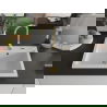 Mexen Elix granitový kuchynský drez 1-komorový 700 x 500 mm, biely, zlatý sifón - 6526701005-20-G