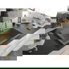 Mexen Elix granitový kuchynský drez s 1 komorou 700 x 500 mm, sivý, sifón zlatý - 6526701005-71-G