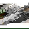 Mexen Elix jednokomorový granitový drez 700 x 500 mm, čierny/strieborný metalický, čierny sifón - 6526701005-73-B