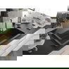 Mexen Elix granitový drez 1-komorový 800 x 500 mm, čierny bodkovaný, sifón chróm - 6527801005-76