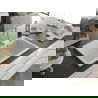 Mexen Elix granitový kuchynský drez 1-komorový 800 x 500 mm, biely, zlatý sifón - 6527801005-20-G