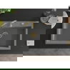 Mexen Elix granitový drez, 1-komorový, 800 x 500 mm, sivý, sifón zlatý - 6527801005-71-G
