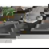 Mexen Elix granitový drez, 1-komorový, 800 x 500 mm, sivý, sifón zlatý - 6527801005-71-G