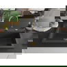 Mexen Elix granitový drez s 1 komorou 800 x 500 mm, čierny škvrnitý, zlatý sifón - 6527801005-76-G