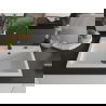 Mexen Elix granitový kuchynský drez 1-komorový 800 x 500 mm, biely, čierny sifón - 6527801005-20-B