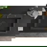 Mexen Elix granitový drez 1-komorový 800 x 500 mm, čierny s bodkami, čierny sifón - 6527801005-76-B
