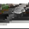 Mexen Elix granitový drez 1-komorový 800 x 500 mm, čierny, sifón zlatý - 6527801005-77-B