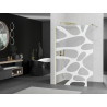 Mexen Kioto sprchová stena Walk-in 100 x 200 cm, biela vlna 8 mm, zlatá - 800-100-101-50-97