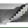 Mexen Kioto sprchová stena 120 x 200 cm, transparentnéné/biely vzor 8 mm, zlatá - 800-120-101-50-97