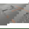 Mexen Lunar T sprchový kút pravý 125 x 80 cm, priehľadný, brúsená meď - 834T-125-080-65-00-P