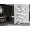 Mexen Kioto Sprchová stena Walk-in 90 x 200 cm, biela vlna 8 mm, ružové zlato - 800-090-101-60-97